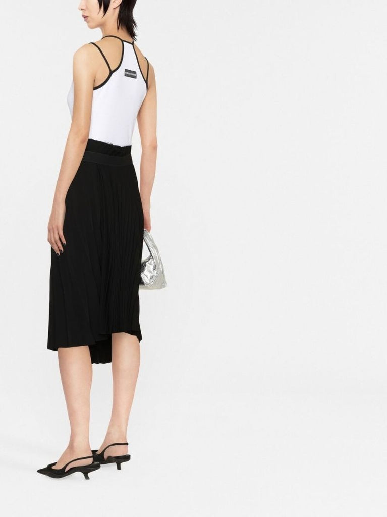 White Halterneck Tank Top