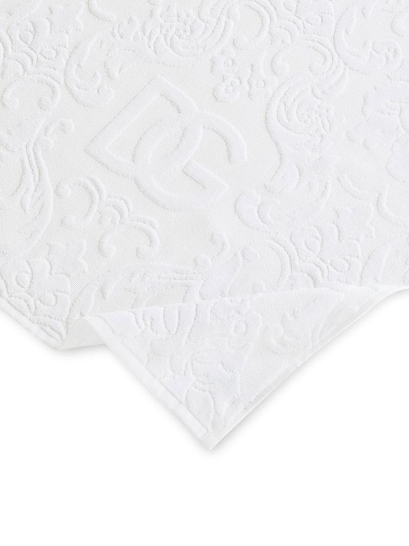 White Dg Logo Towel Set