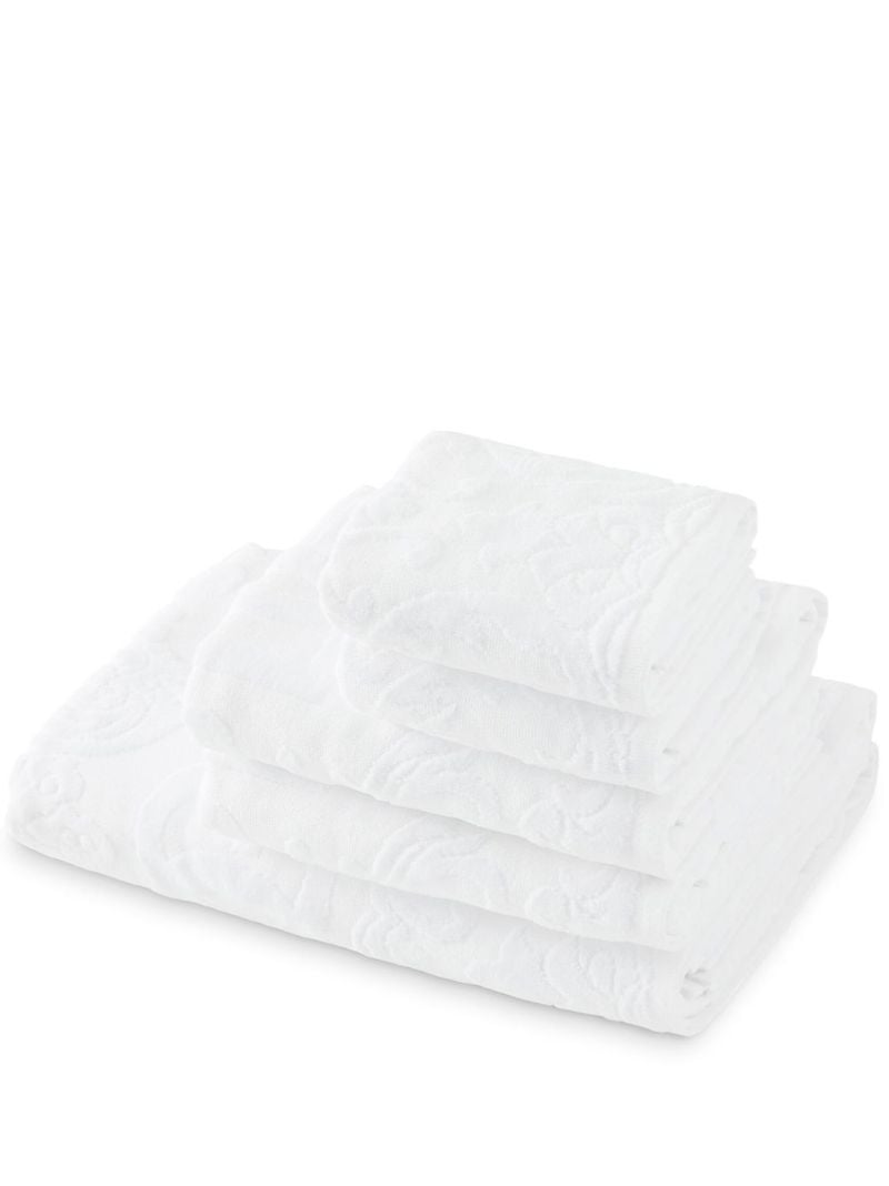 White Dg Logo Towel Set