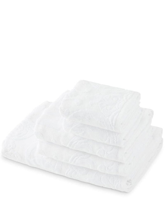 White Dg Logo Towel Set