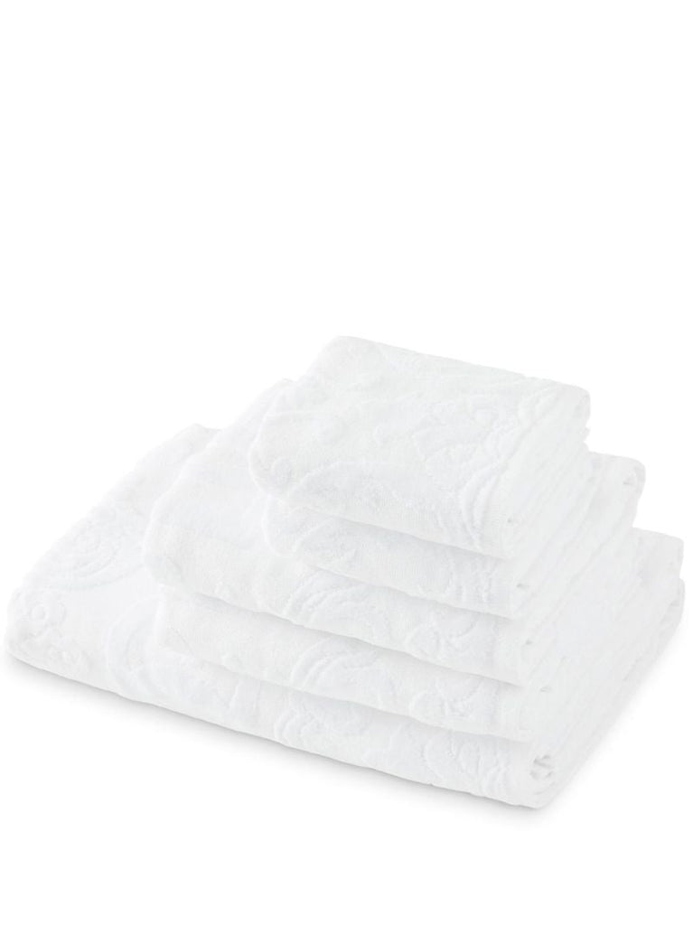 White Dg Logo Towel Set