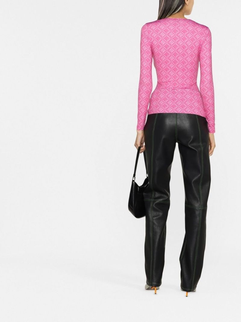 Pink Moon Diamant Print Top