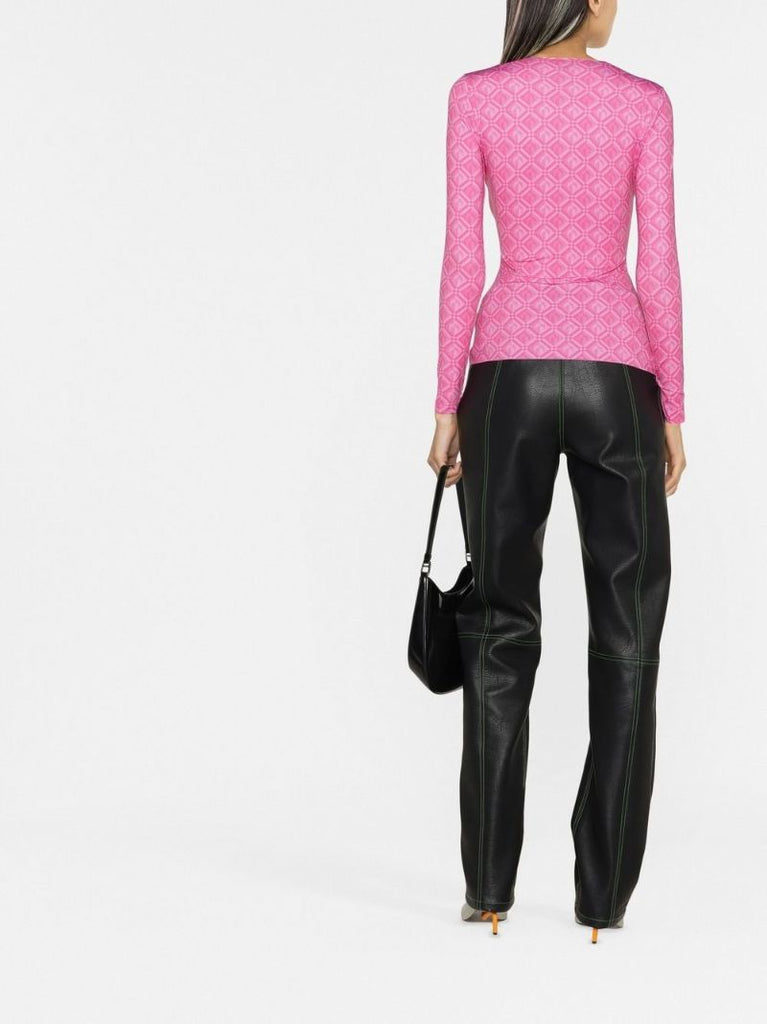 Pink Moon Diamant Print Top