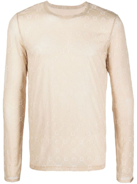 Neutral Monogram Pattern Sweatshirt