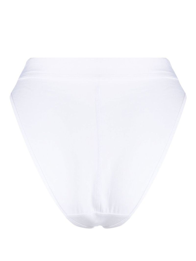 White Crescent Moon High-waisted Briefs