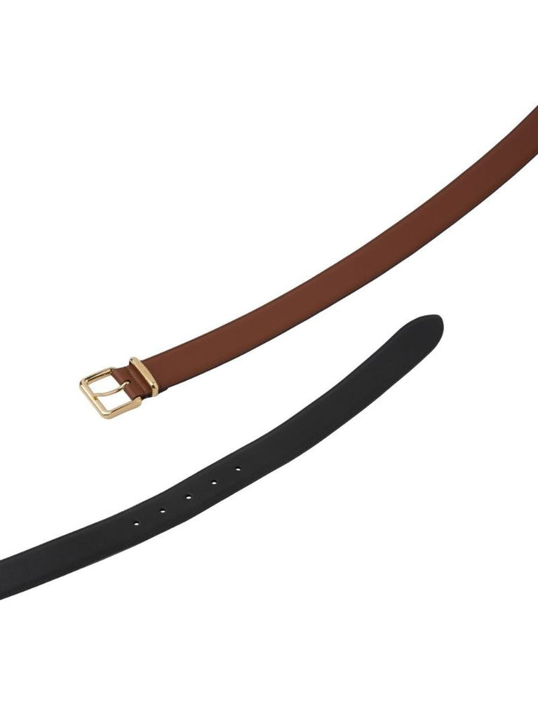 Brown Buckle-fastening Leather Belt