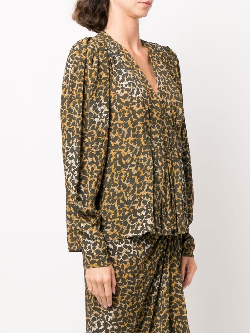 Orange Amirya Printed Blouse