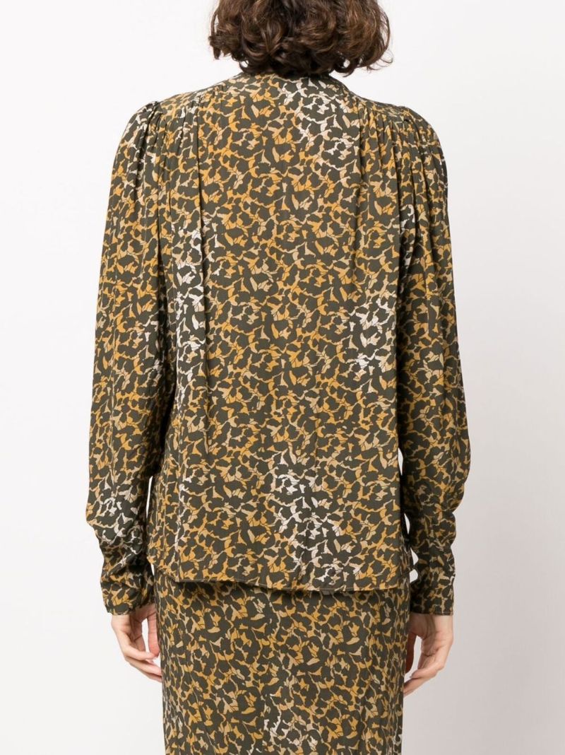 Orange Amirya Printed Blouse