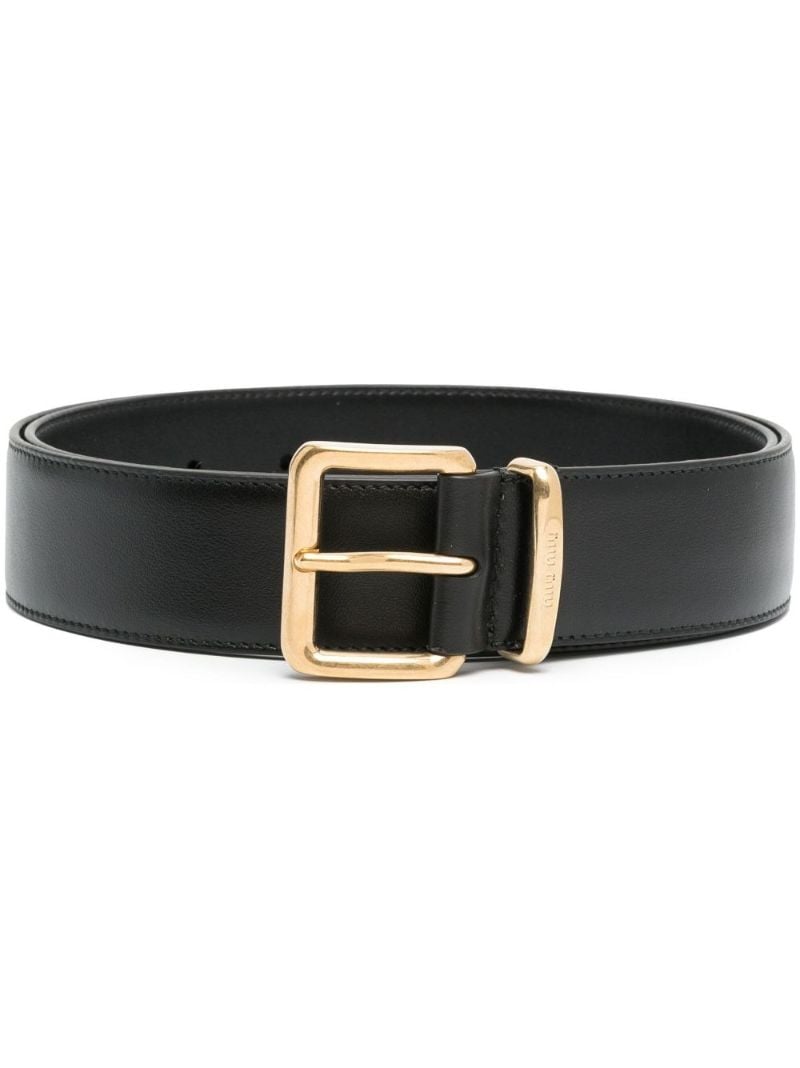 Black Leather Belt