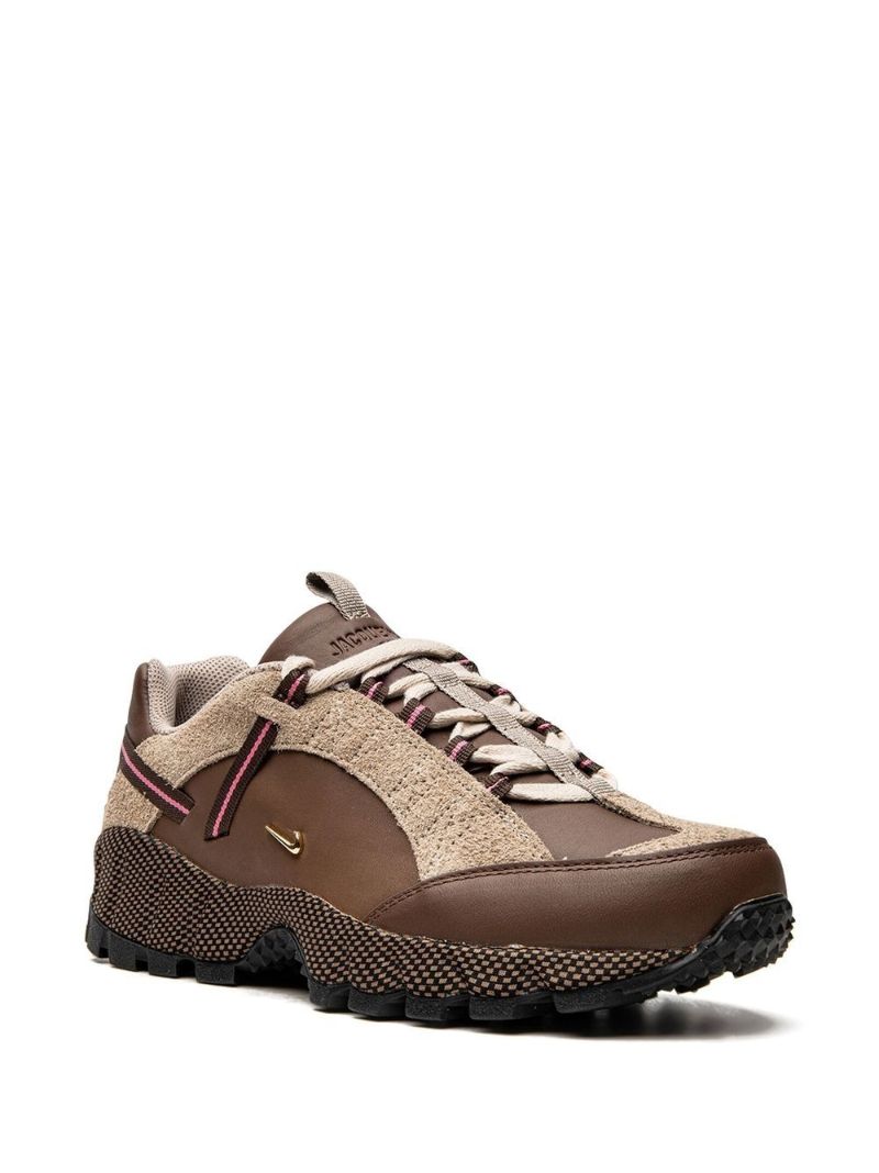X Jacquemus Brown Air Humara Lx Leather Low-top Sneakers