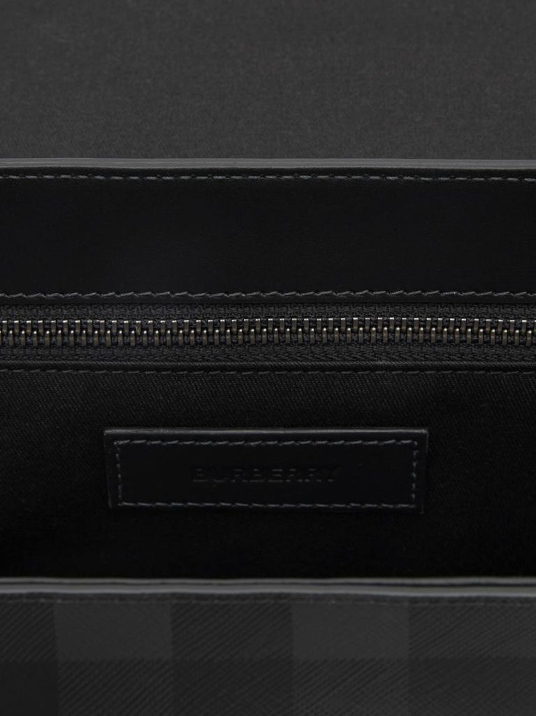 Black Check Small Wright Messenger Bag