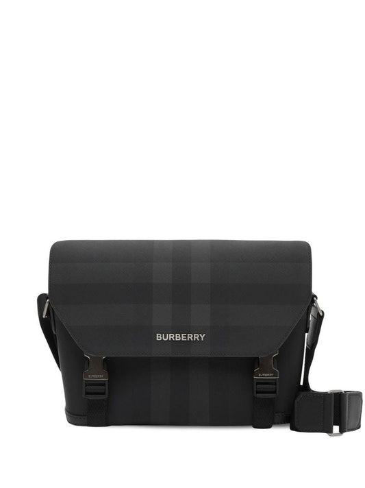 Black Check Small Wright Messenger Bag