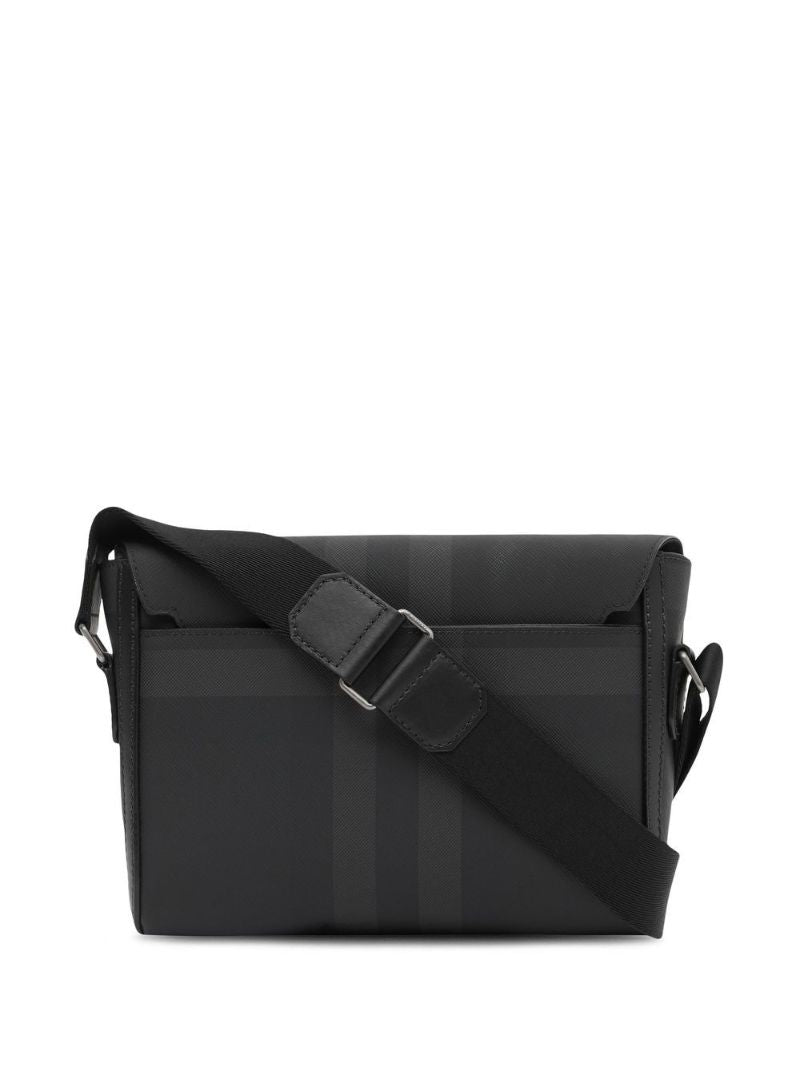 Black Check Small Wright Messenger Bag
