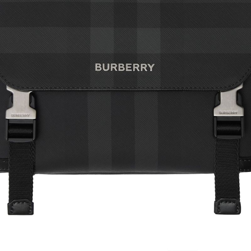 Black Check Small Wright Messenger Bag