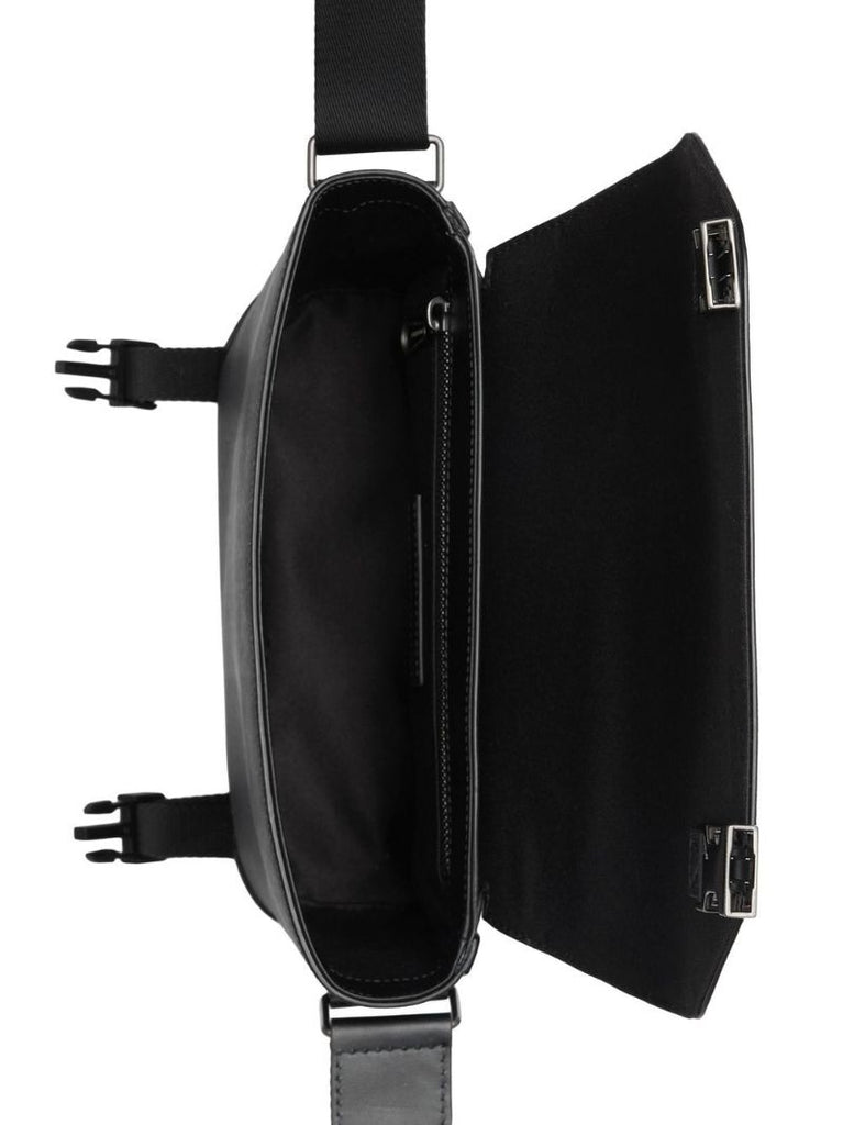 Black Check Small Wright Messenger Bag