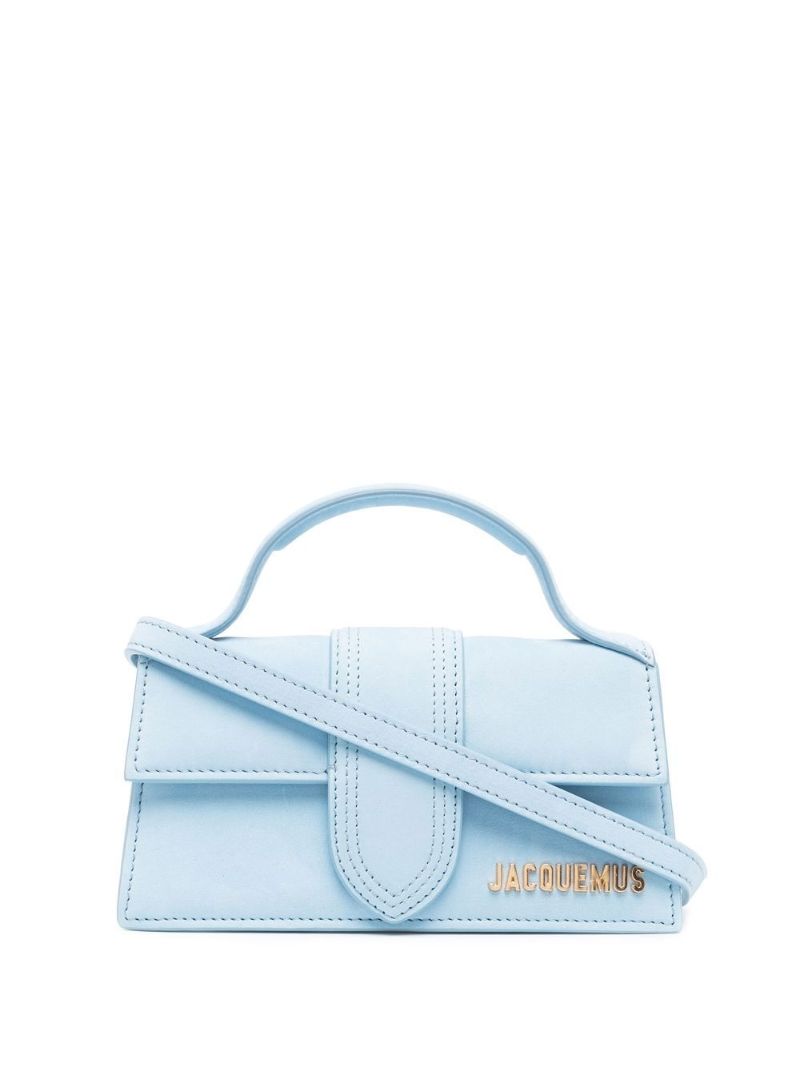 Blue Le Bambino Mini Suede Shoulder Bag