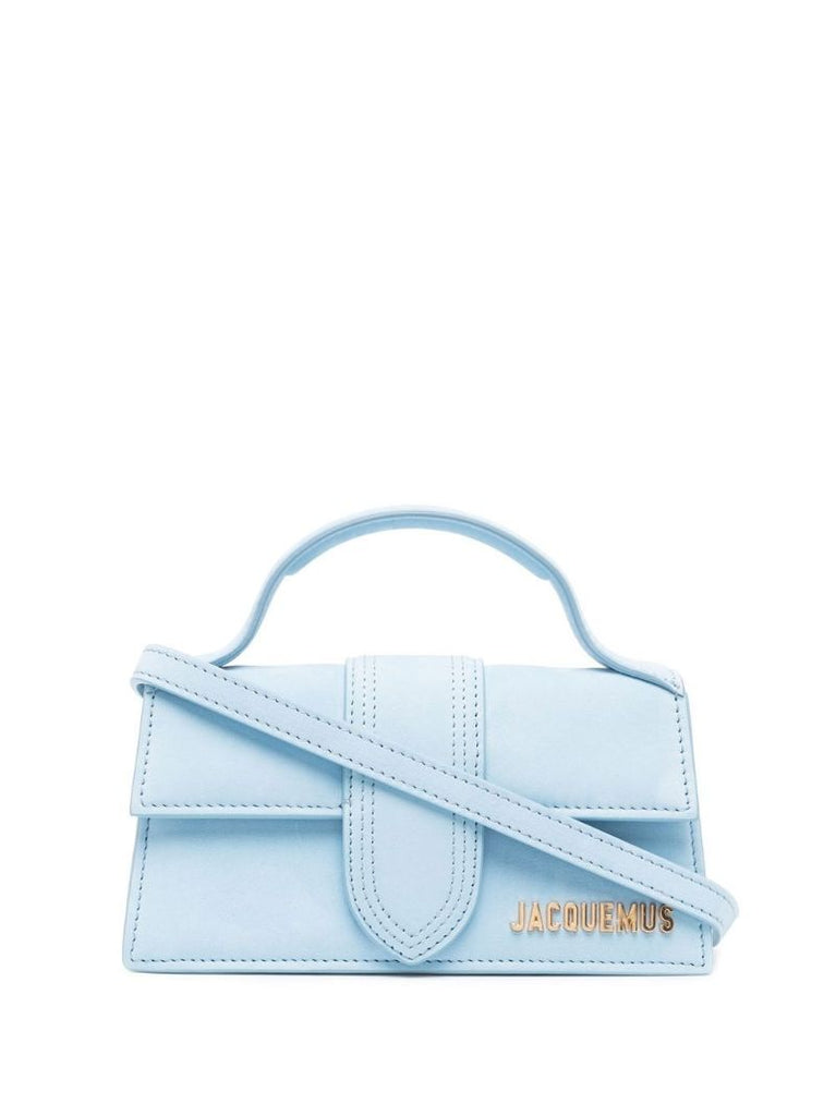 Blue Le Bambino Mini Suede Shoulder Bag