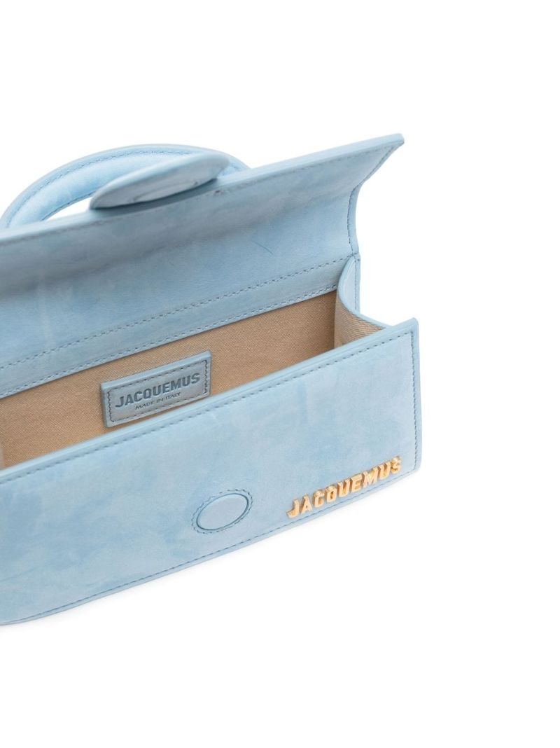 Blue Le Bambino Mini Suede Shoulder Bag
