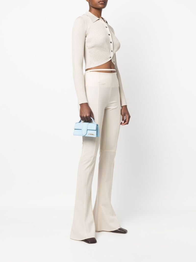 Blue Le Bambino Mini Suede Shoulder Bag