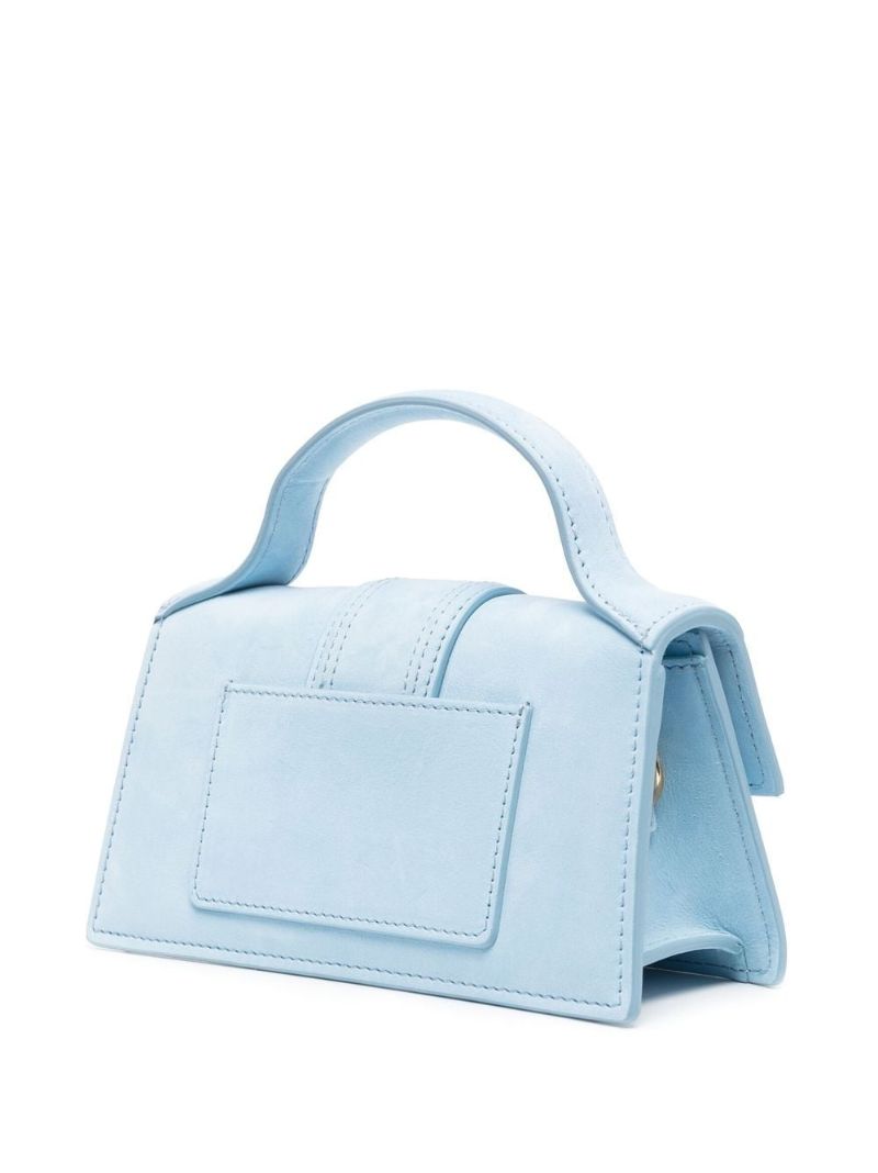 Blue Le Bambino Mini Suede Shoulder Bag