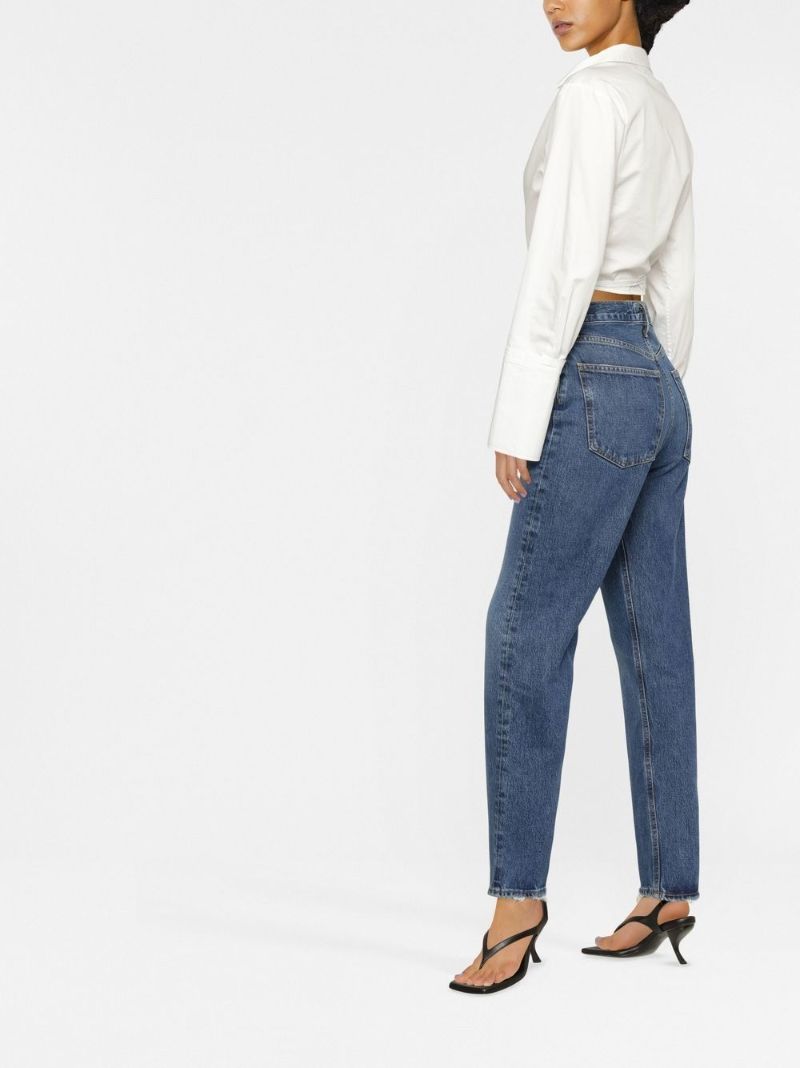 Blue '90s Pinch High-rise Straight Jeans