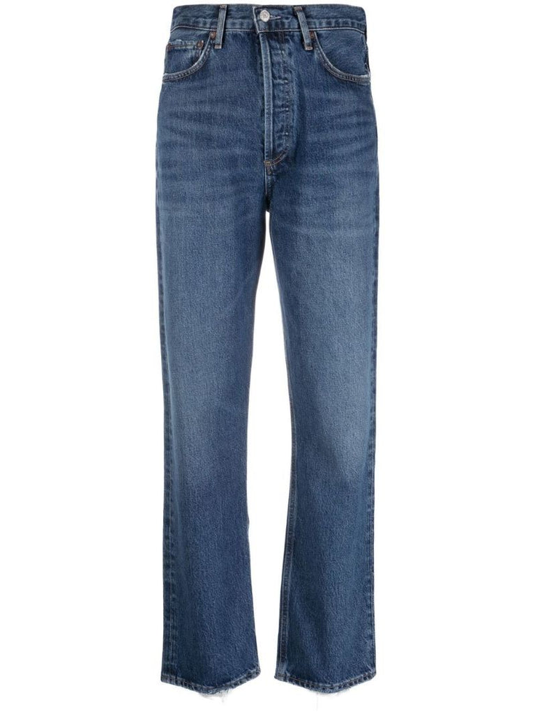Blue '90s Pinch High-rise Straight Jeans