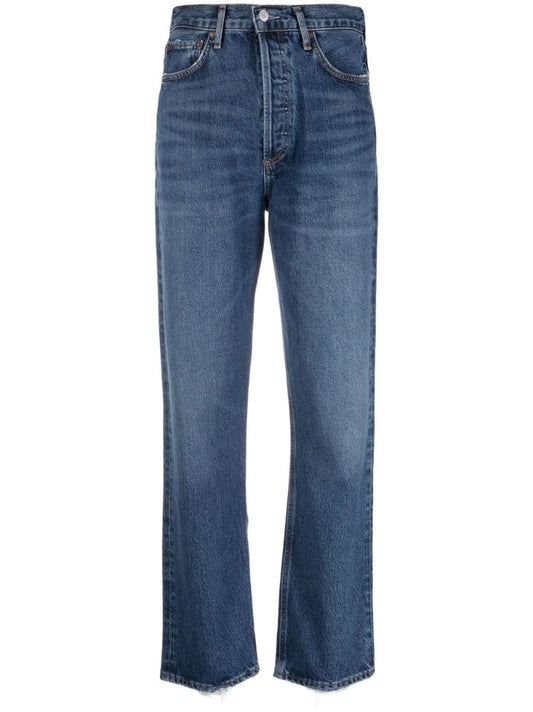 Blue '90s Pinch High-rise Straight Jeans