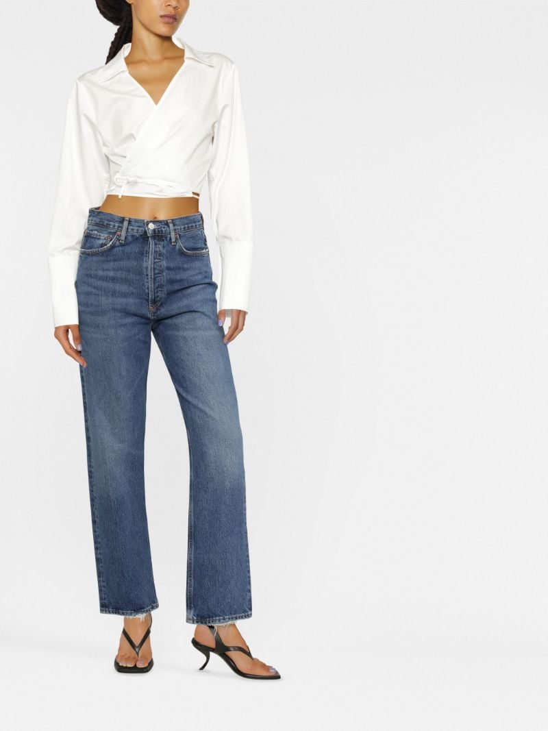 Blue '90s Pinch High-rise Straight Jeans