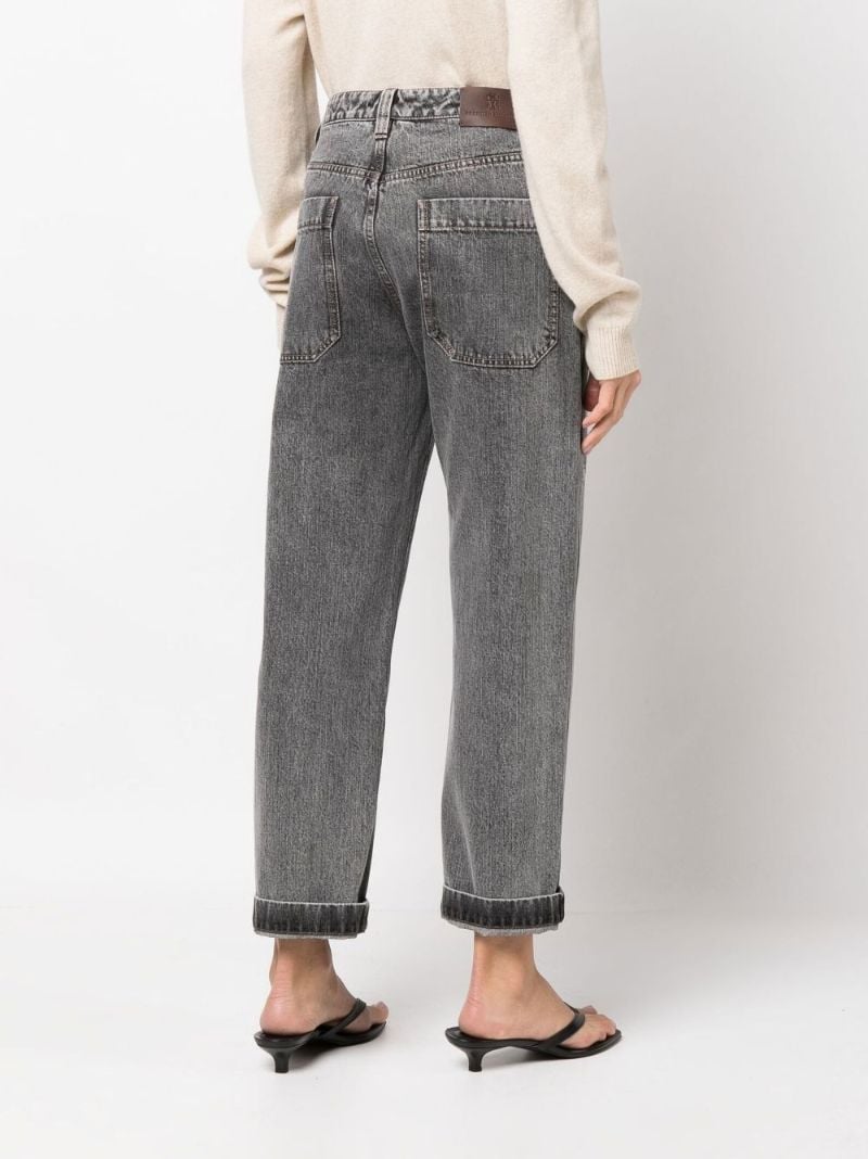 Grey Mid-rise Boyfriend Jeans