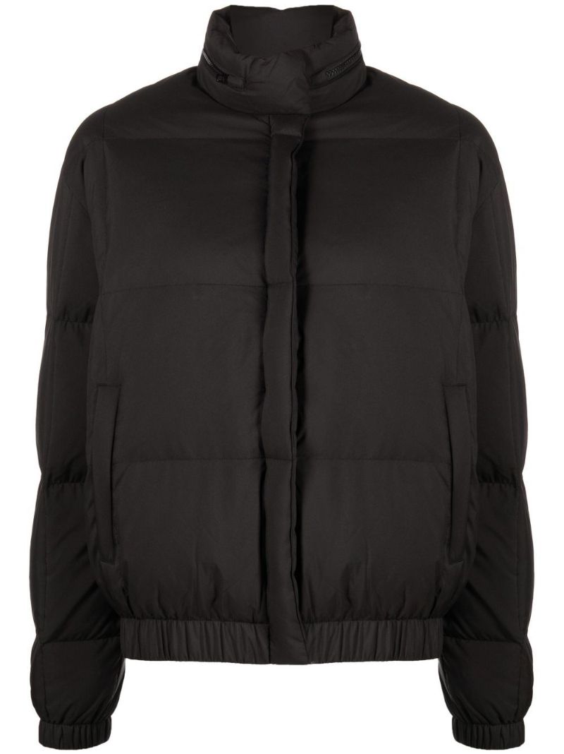 Black Hooded Puffer Jacket
