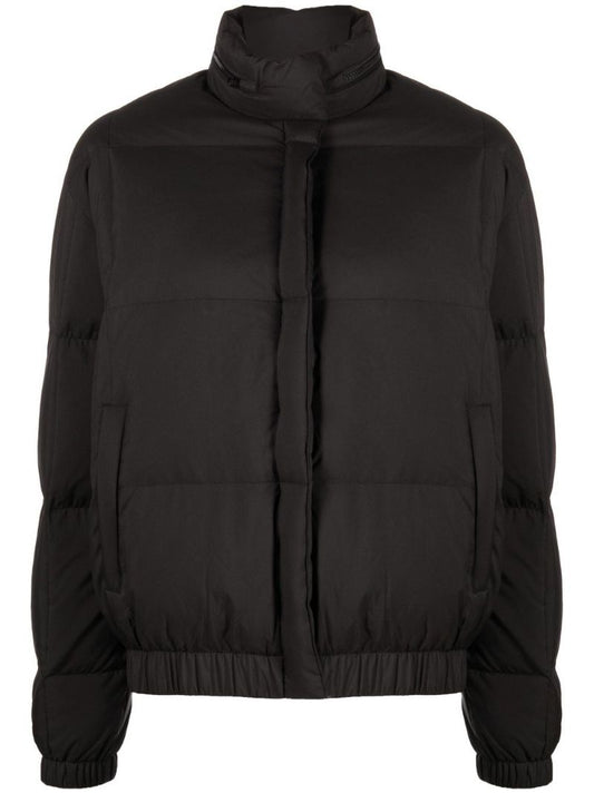 Black Hooded Puffer Jacket