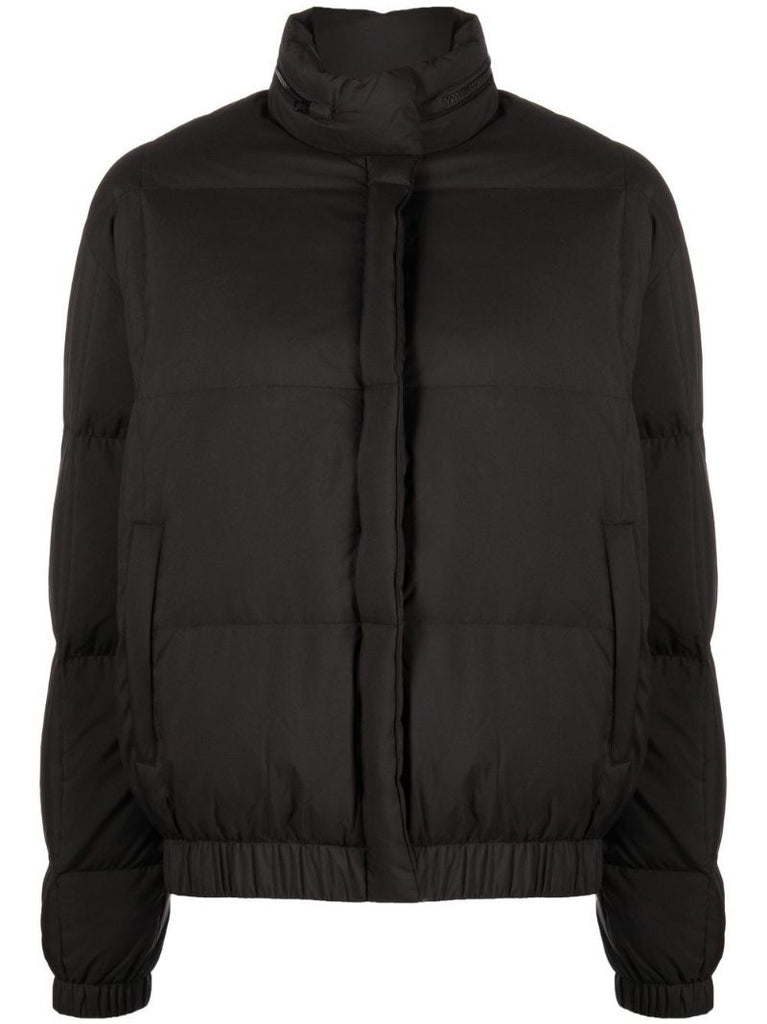 Black Hooded Puffer Jacket