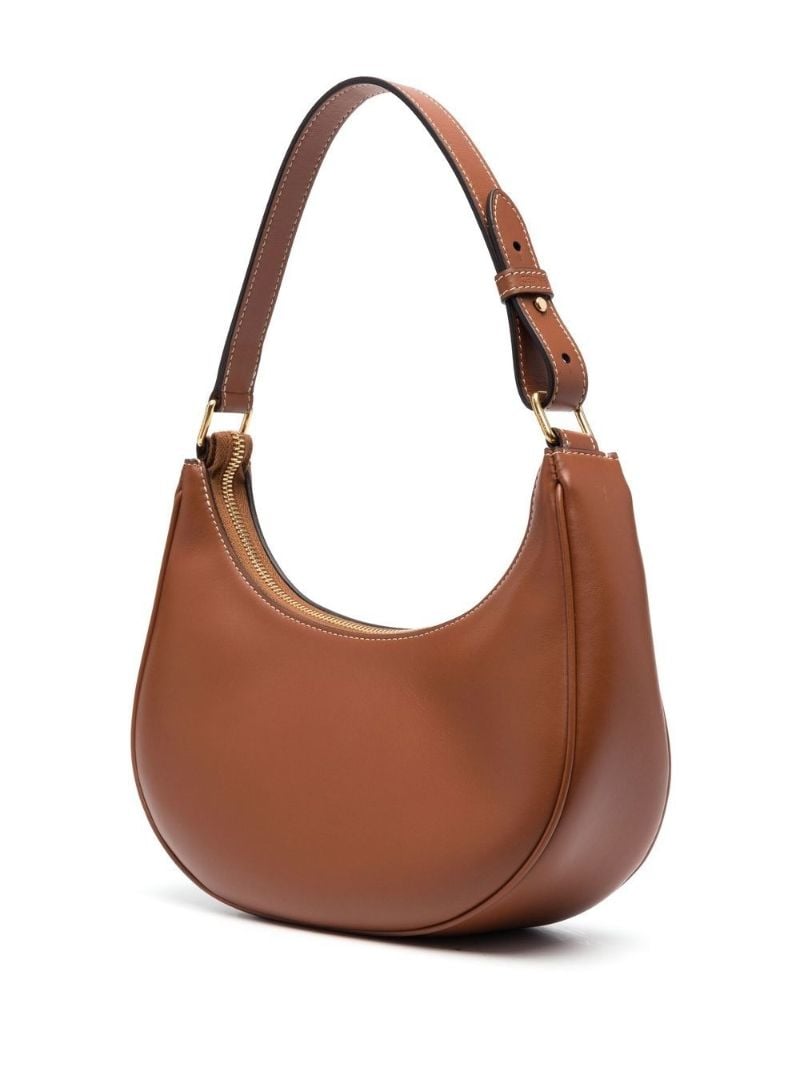 Brown Ava Medium Leather Shoulder Bag