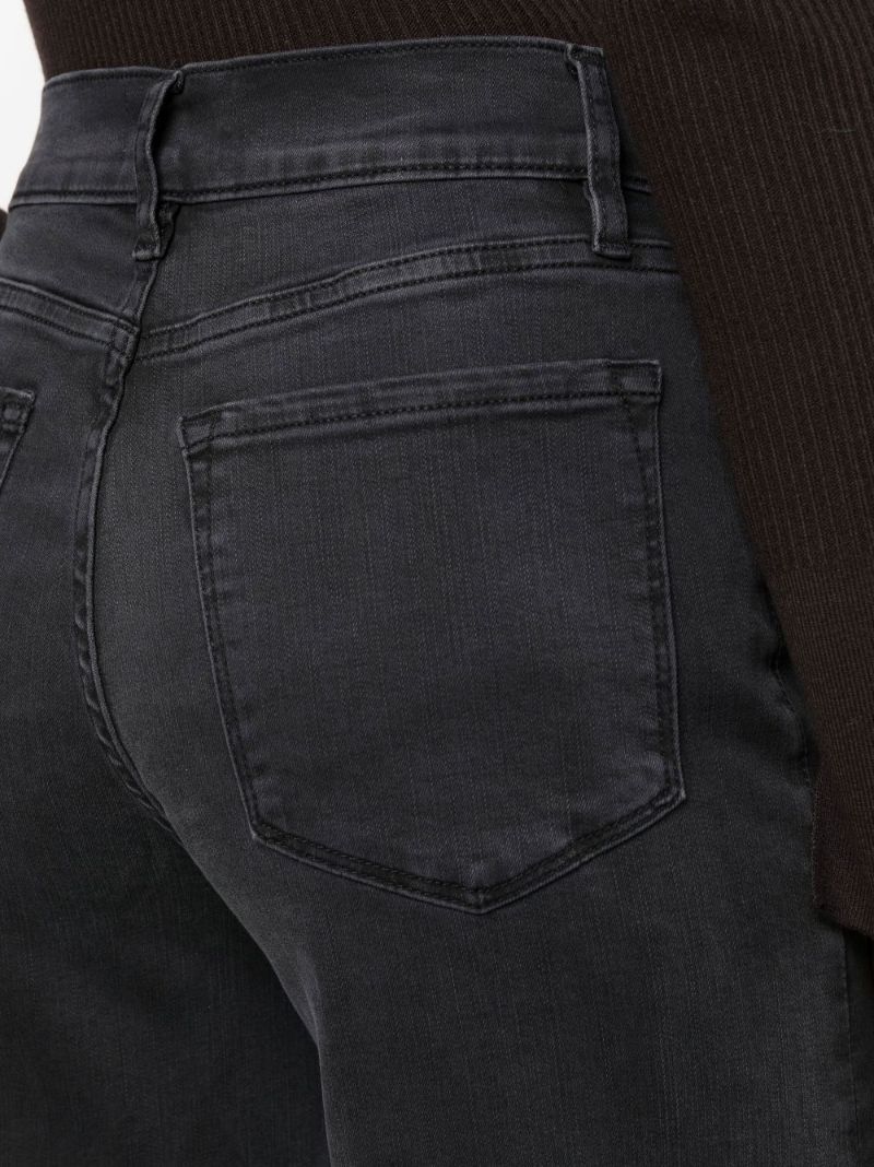 Black Le Palazzo High-rise Flared Jeans
