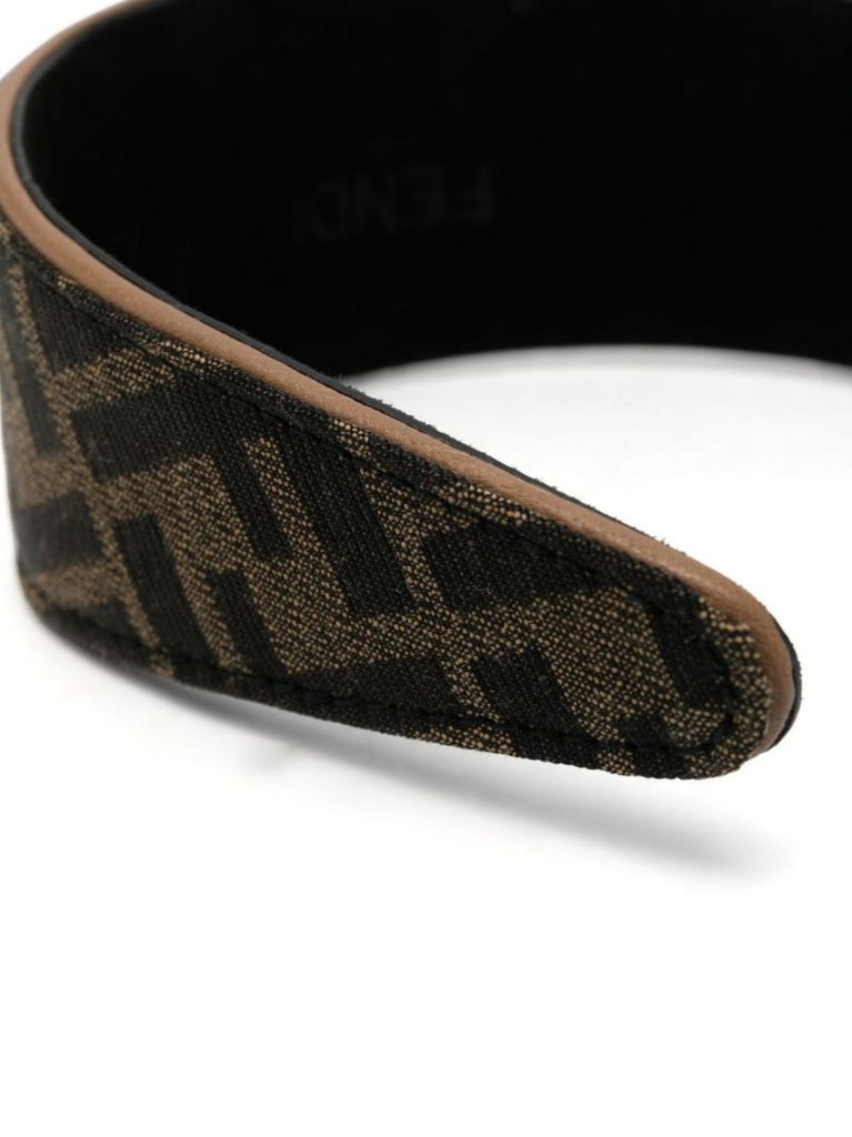 Brown Ff Jacquard Hairband