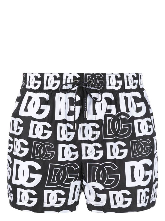 Black Logo Swim Shorts
