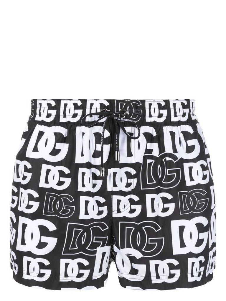 Black Logo Swim Shorts