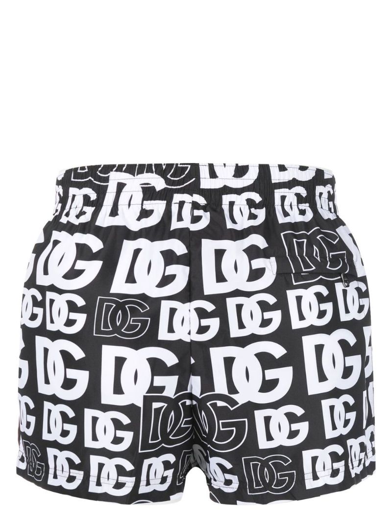 Black Logo Swim Shorts