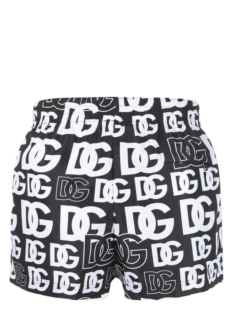 Black Logo Swim Shorts