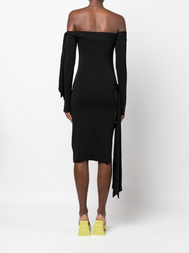 Black Beca Off-the-shoulder Dress