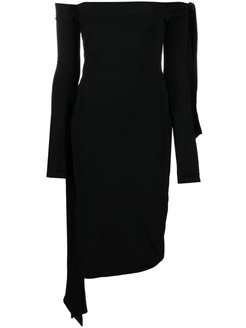 Black Beca Off-the-shoulder Dress
