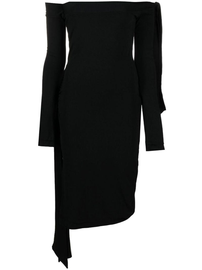 Black Beca Off-the-shoulder Dress