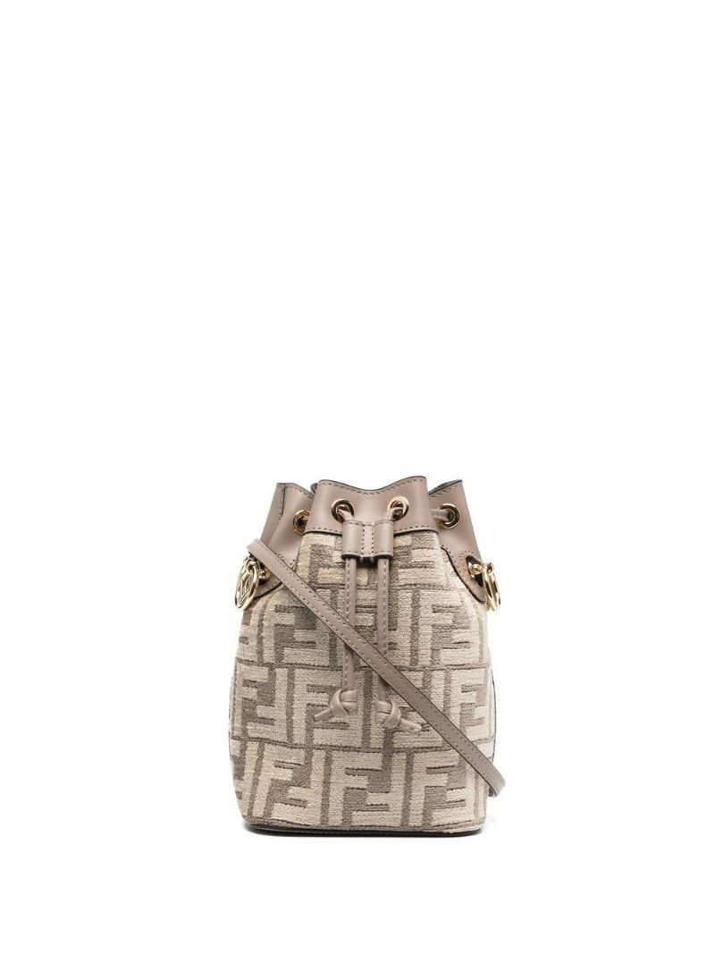 Grey Mon Tresor Mini Bucket Bag