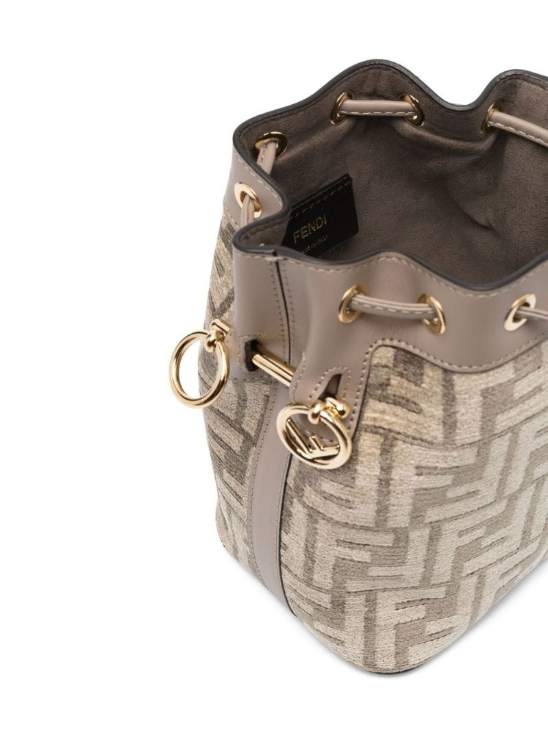 Grey Mon Tresor Mini Bucket Bag