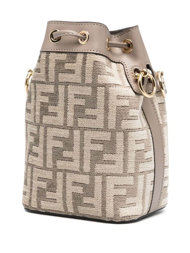 Grey Mon Tresor Mini Bucket Bag