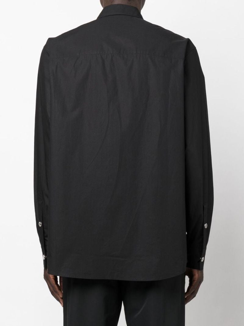 Black Logo Cotton Shirt