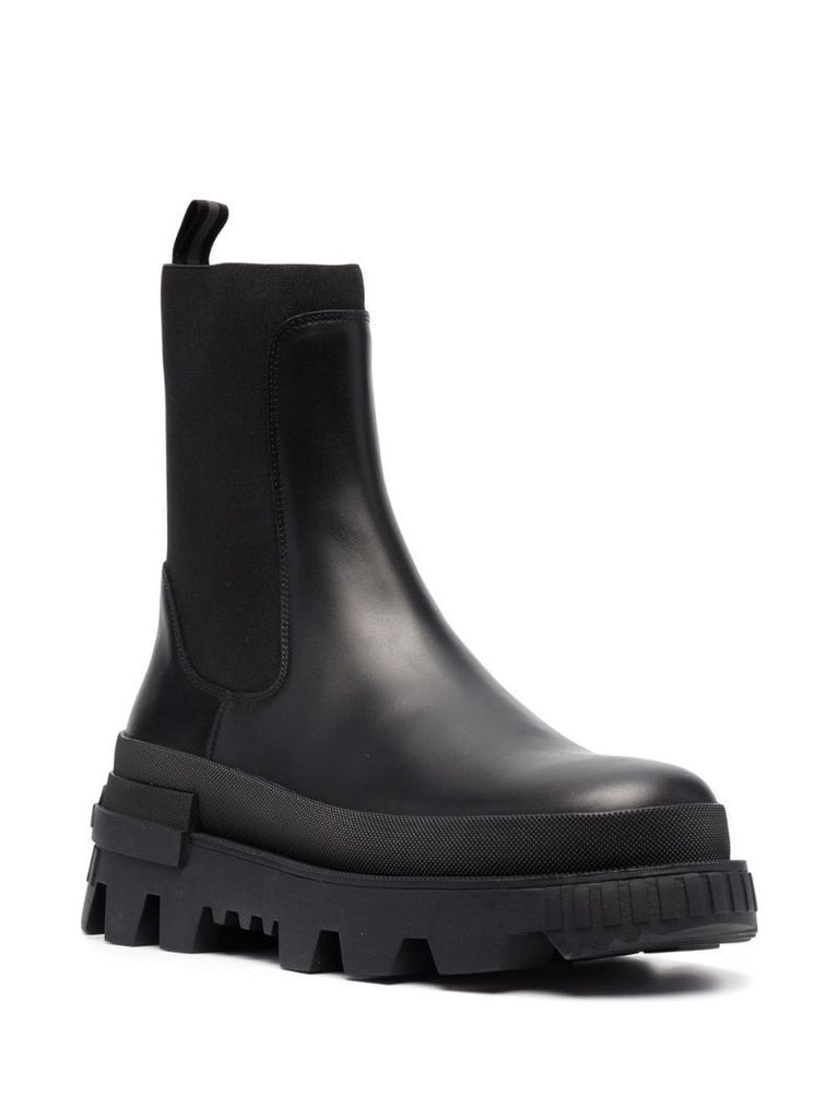 Black Neue Leather Chelsea Boots