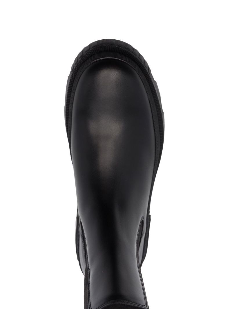 Black Neue Leather Chelsea Boots