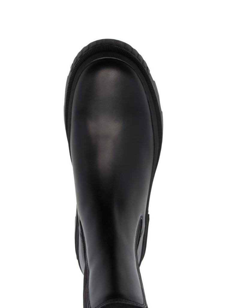 Black Neue Leather Chelsea Boots