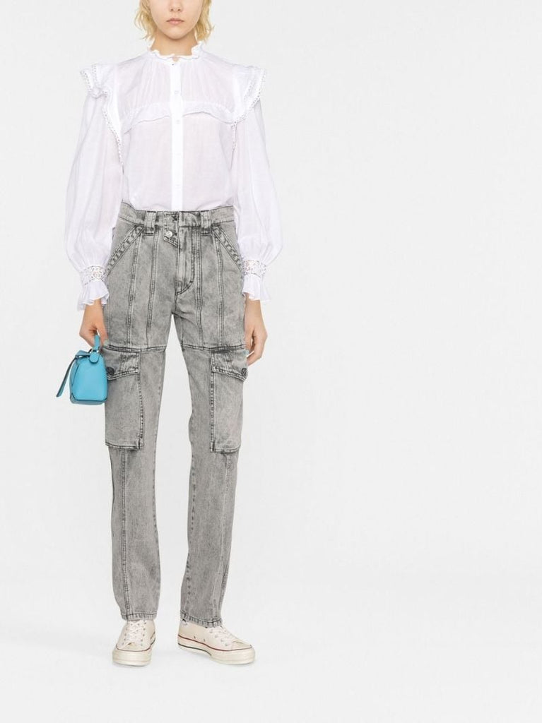 Grey Vayoneo High Waist Tapered Jeans